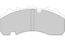 Destičky brzd.BPW, 29167,VČ.PŘISL. - BK kval. 6565