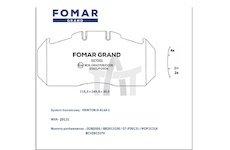 Destičky brzdové MAN 29131 FOMAR FG917081