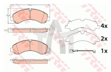 Destičky brzdové MITSUBISHI 21646 přední
