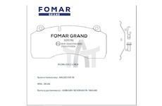 Destičky brzdové RVI 29181 FOMAR FG925781