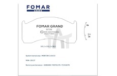 Destičky brzdové VOLVO 29137 FOMAR FG917181