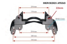 Držák brzdového třmenu (kopyto) KNORR SN5-22mm repas CT15921