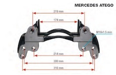 Držák brzdového třmenu (kopyto) KNORR SN5 repas CT15921
