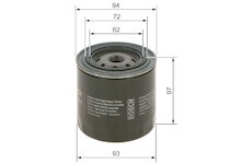 Filtr oleje RENAULT MAXCITY NISSAN CABSTAR BOSCH 0 986 452 003