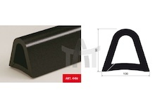 Gumový doraz 2600 x 91 x 101 mm
