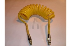 Hadice spirálová pneumatická M16 žlutá PU/M16/4.5M/Z  