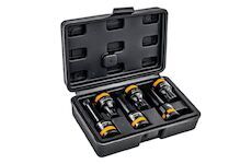 Hlavice rázové zástrčné 1/2 XZN M14–M18 6 ks (2 délky) – POWERMAT