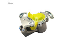 Hlavice vzduchová plytká M16 s filtrem žlutá 