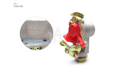 Hlavice vzduchová plytká M16x1,5 s filtrem červená TAT