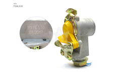 Hlavice vzduchová plytká M16x1,5 s filtrem žlutá TAT