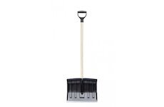 Hrablo na sníh ECO černé 32x41 cm dřevěná násada TĚSMAT PPILT41-S411