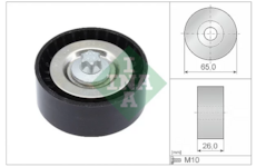 Kladka vratná/vodící klínový žebrový řemen INA