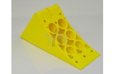 Klín pod kolo šířka 120 mm žlutý