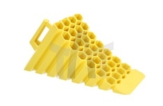 Klín pod kolo velký plastový žlutý SAMPA 092.087/SD-01