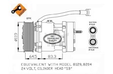 Kompresor klimatizace DAF 95XF/95XF NRF NRF32751