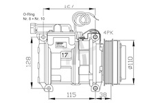 Kompresor klimatizace IVECO EUROTRAKKER NRF NRF32556