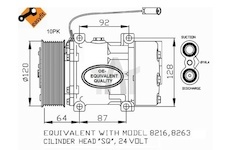 Kompresor, klimatizace NRF NRF3279