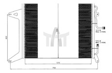 Kondenzátor, klimatizace NRF NRF35451