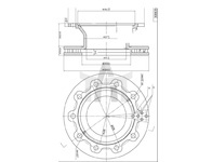 Kotouč brzdový BPW ECO plus 430mm 10otvorový MTX-T-009