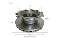 Kotouč brzdový KRONE-GIGANT  22,5