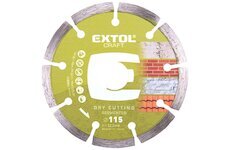 Kotouč diamantový řezný segmentový 115x22.2mm suché řezání EXTOL CRAFT 108811