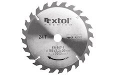Kotouč pilový s SK plátky 185x2.2x20mm 24T šířka SK plátků 3.2mm EXTOL PREMIUM 8803225