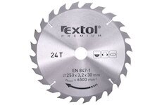 Kotouč pilový s SK plátky 250x2.2x30mm 24T šířka SK plátků 3.2mm EXTOL PREMIUM 8803240