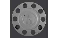 Kryt kola 10 otvorů šedý plný DB-105220  