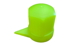 Krytka matice kola bezpečnostní, DOLNÍ indikátor, plastová, SW32 vysoká žlutá / neonová