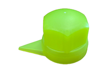 Krytka matice kola bezpečnostní, DOLNÍ indikátor, plastová, SW33 nízká žlutá / neonová