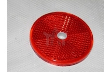 Kulatá odrazka s otvorem červená FI60 DOB-33/CZERW