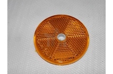 Kulatá odrazka s otvorem žlutá FI60 DOB-33/ZOLTY