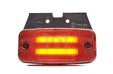 Lampa obrysová LED červená 12/24V WAS W158/1139