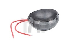 Lampa obrysová LED červená 12/36V oválná FT-067CLEDDARK