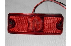 Lampa obrysová LED červená obdélníková TANGDE TD06-68-016R