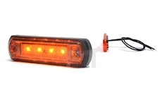 Lampa obrysová LED žlutá 12/24V WAS W189/1338  