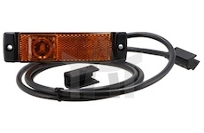 Lampa obrysová LED žlutá 24V přímá