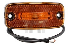 Lampa obrysová LED žlutá obdélníková 111X51