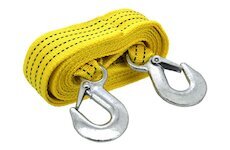Lano tažné ploché 3000kg s karabinami COMPASS CO-01237