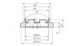 Matice - koncový čep nápravy CSY AZSC-0003