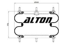 Měch pérování AIRTECH 2B-300 K-M 12x2 ALTON