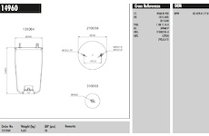 Měch pérování BPW 4960 bez zvonu CONNECT