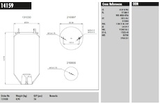 Měch pérování FRUEH.,TRAILOR/SMB 4159 bez zvonu  