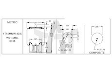 Měch pérování SCHMITZ kompletní FIRESTONE W01M586318 WEWELER