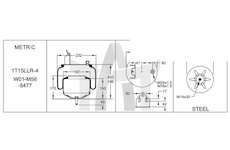 Měch - pneumatické odpružení FIRESTON W01M588477