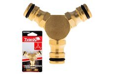 Mosazná třícestná spojka Brass Line TVARDY T07330