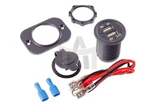 Nabíječka do zástavby 2x USB 3.1 A 12/24 V