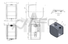 Nádrž palivová SCANIA 200L 500X700X670 900628