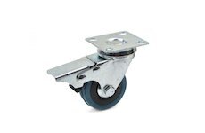 Náhradní otočné kolečko guma/polypropylen s brzdou 50mm GEKO G71502