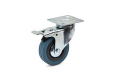 Náhradní otočné kolečko guma/polypropylen s brzdou 75mm GEKO G71503